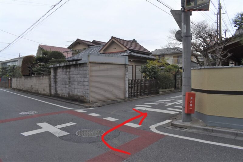 佐野ラーメンたかの(浦和)の第2駐車場へのアクセス