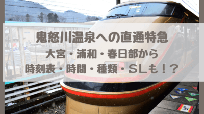 大宮 浦和 春日部から鬼怒川温泉へ直通 特急スペーシアなどの時刻表や時間 種類 Sl大樹を詳しく解説 さいファミ さいたま市ファミリーのためのwebメディア