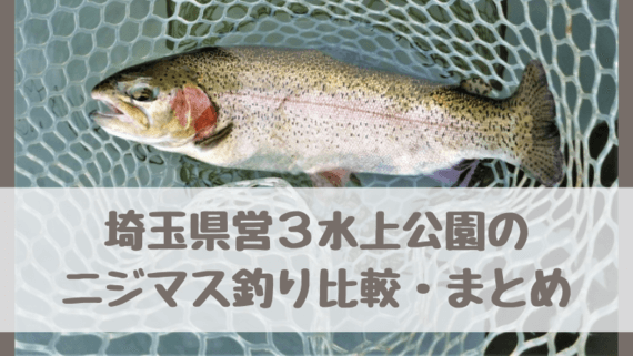 埼玉県営3水上公園のニジマス釣り比較・まとめ！初心者・子ども・ファミリーが楽しめるのは?