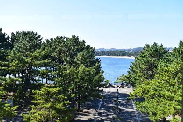八景島駅からの海
