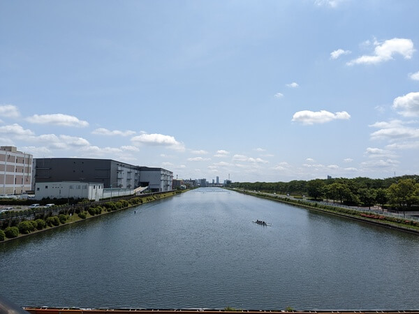 ボートレース戸田・戸田公園大橋の上からの風景