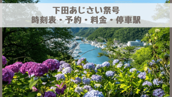 下田あじさい祭号2025の時刻表・停車駅・予約・料金は？
